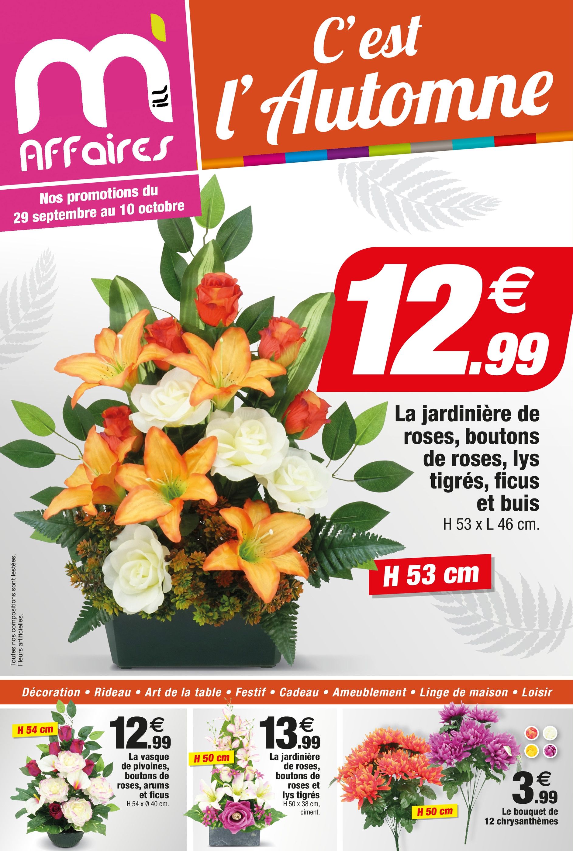 Catalogue Bazarland à Thiais, avec 12 pages Prospectus Bazarland à Thiais, "C'est l'Automne", 12 pages, 29/09/2021 - 10/10/2021