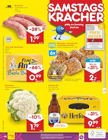 Bier im Netto Marken-Discount Prospekt "Aktuelle Angebote" mit 60 Seiten (Detmold)