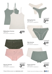 Offre String Femme dans le catalogue Zeeman du moment à la page 31