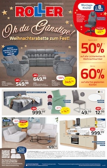 Sofa im aktuellen ROLLER Prospekt (Mönchengladbach) Sofa im ROLLER Prospekt "Weihnachtsrabatte zum Fest!" mit 16 Seiten (Mönchengladbach)
