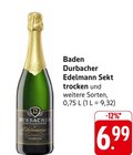 Baden Durbacher Edelmann Sekt trocken im Angebot bei EDEKA in Rastatt Baden Durbacher Edelmann Sekt trocken Angebote von Durbacher bei EDEKA Rastatt für 6,99 €
