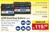 Aktuelle Autobatterie Angebote bei Zimmermann in Göttingen Aktuelles Start/Stop AGM Batterie 70 Ah Angebot bei Zimmermann in Göttingen ab 119,00 €