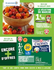 Prospectus E.Leclerc à Moulot, "TOUT CE QUI COMPTE POUR VOUS EXISTE À PRIX E.LECLERC", 24 pages de promos valables du 08/07/2025 au 19/07/2025