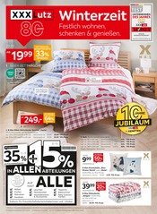 Aktueller XXXLutz Möbelhäuser Prospekt mit Bett, "Winterzeit", Seite 1