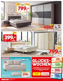 Sofa im aktuellen Segmüller Prospekt (Mannheim) Sofa im Segmüller Prospekt "Zum Glück gibt’s Segmüller - Glückswochen" mit 6 Seiten (Mannheim)