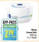 Creme Soft von Nivea für 2,79 € bei Marktkauf im Angebot Creme Soft von Nivea im aktuellen Marktkauf Prospekt