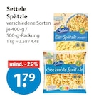 Eier-Spätzle im Angebot bei V-Markt in Kempten Eier-Spätzle Angebote von Settele bei V-Markt Kempten für 1,79 €