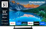 TV LED 55" / 139cm 
THOMSON 55UG5X15 - THOMSON en promo chez Auchan Hypermarché Caluire-et-Cuire à 349,99 €