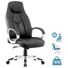 Fauteuil de bureau PILOTE - accoudoirs fixes - appui-tête intégré - noir - MT International à 219,00 € dans le catalogue Bureau Vallée