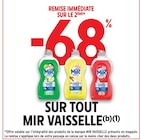 Promo -68% remise immédiate sur le 2ème sur tout MIR Vaisselle(b)(1) à  dans le catalogue Intermarché à Cazaubon