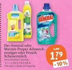 Allzweckreiniger oder Scheuermilch Angebote von Der General oder Meister Proper oder Frosch bei tegut Göttingen für 1,79 €