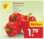Paprika rot Angebote von Markttag bei Netto Marken-Discount Hameln für 1,79 €