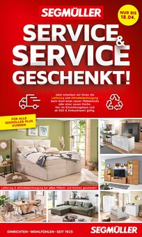 Segmüller Pulheim Prospekt "Service & Service geschenkt" mit 8 Seiten