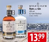 Kyle's Club Rum oder Gin Angebote bei famila Nordost Neustadt für 13,99 €