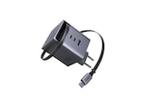 100 Watt GaN Fast Charger mit einziehbarem Kabel, Ladegerät Universal, Grau Angebote von UGREEN bei MediaMarkt Saturn Neu-Ulm für 39,99 €