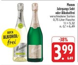 Jahrgangs Sekt im Angebot bei EDEKA in Coburg Jahrgangs Sekt Angebote von Mumm bei EDEKA Coburg für 3,99 €