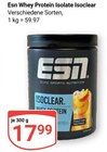 Whey Protein Isolate Isoclear Angebote von ESN bei GLOBUS Rostock für 17,99 €