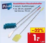 Ausziehbare Haushaltshilfen von Priva für 1,00 € bei Netto Marken-Discount im Angebot Ausziehbare Haushaltshilfen von Priva im aktuellen Netto Marken-Discount Prospekt