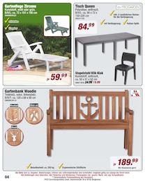 Gartenbank Angebot im aktuellen POCO Prospekt auf Seite 4