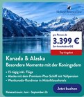 Aktuelles Kanada & Alaska Besondere Momente mit der Koningsdam Angebot bei ALDI Nord in Wuppertal ab 3.399,00 €
