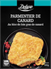 Parmentier de canard au bloc de foie gras et champignons de Paris - DELUXE - Lidl à Paris Parmentier de canard au bloc de foie gras et champignons de Paris - DELUXE en promo chez Lidl Paris à 2,49 €