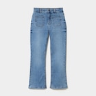 Jean flare poches plaquées denim double stone fille en promo chez La Halle Jean flare poches plaquées denim double stone fille dans le catalogue La Halle