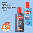 Shampoo Coffein C1 im V-Markt Prospekt Shampoo Coffein C1 von Alpecin im aktuellen V-Markt Prospekt für 4,99 €