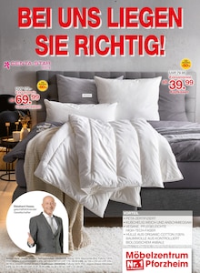 Kopfkissen im Möbelzentrum Pforzheim Prospekt "Bettwaren-Spezial" mit 8 Seiten (Stuttgart)