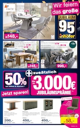 Tisch im Möbel Inhofer Prospekt Tisch im Möbel Inhofer Prospekt "JUBILÄUM" auf Seite 5