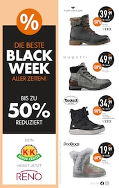 Aktueller RENO Schuhgeschäft Prospekt in Bad Segeberg und Umgebung, "DIE BESTE BLACK WEEK ALLER ZEITEN!" mit 8 Seiten, 23.11.2024 - 30.11.2024