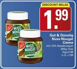 Nuss-Nougat Creme Angebote von Gut & Günstig bei WEZ Bad Oeynhausen für 1,99 €