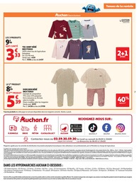 Prix et réduction Bébé dans le prospectus Auchan Hypermarché en cours Offre Bébé dans le catalogue Auchan Hypermarché du moment à la page 7