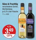 Riesling von Süss & Fruchtig für 3,49 € bei V-Markt im Angebot Riesling von Süss & Fruchtig im aktuellen V-Markt Prospekt