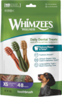 Sélection de snacks brosse à dents - X48 - Whimzees en promo chez Animalis Sélection de snacks brosse à dents - X48 - Whimzees dans le catalogue Animalis