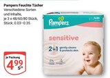 Feuchte Tücher im Angebot bei GLOBUS in Völklingen Feuchte Tücher Angebote von Pampers bei GLOBUS Völklingen für 4,99 €