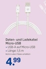 Daten- und Ladekabel Micro-USB bei Rossmann im Meßstetten Prospekt für 4,99 €