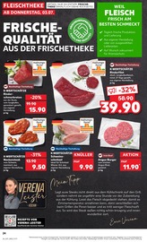 Rindfleisch im Kaufland Prospekt in Wismar Aktueller Kaufland Prospekt mit Rindfleisch, "KNÜLLER", Seite 39