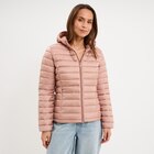 Doudoune légère déperlante à capuche vieux rose femme en promo chez La Halle Lille à 20,99 €