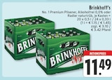 No. 1 Premium Pilsener, Alkoholfrei 0,0% Angebote von Brinkhoff's bei E center Borken für 11,49 €