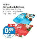 Joghurt mit der Ecke im V-Markt Prospekt Joghurt mit der Ecke von Müller im aktuellen V-Markt Prospekt für 0,39 €