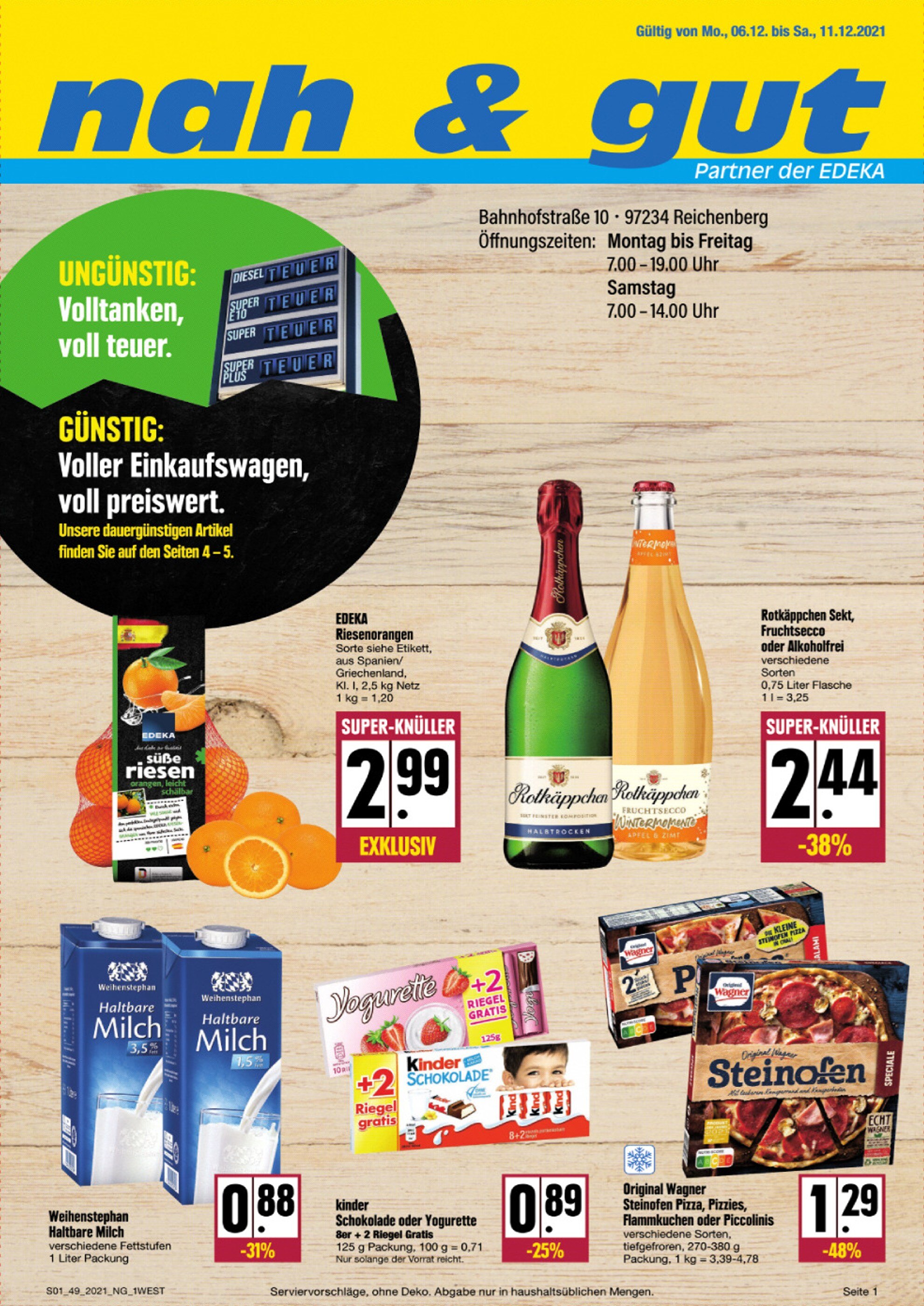 nah und gut Prospekt für Theisseil mit 8 Seiten nah und gut Prospekt für Theisseil: "Top Angebote!", 8 Seiten, 06.12.2021 - 11.12.2021