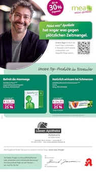 Aktueller mea - meine apotheke Prospekt (Geldern, 4 Seiten zum blättern mea - meine apotheke Prospekt Unsere November-Angebote mit 4 Seiten