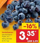 Heidelbeeren für 3,35 € bei Netto Marken-Discount im Angebot Heidelbeeren im aktuellen Netto Marken-Discount Prospekt