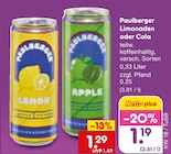 Aktuelles Lemonaden oder cola Angebot bei Netto Marken-Discount in Düsseldorf ab 1,19 €