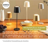 Akku-Tischleuchte 'Kaami' im Segmüller Prospekt Akku-Tischleuchte 'Kaami' von im aktuellen Segmüller Prospekt für