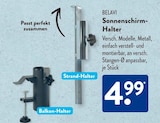 Aktuelle Sonnenschirm Angebote bei ALDI SÜD in Augsburg Aktuelles Sonnenschirm-Halter Angebot bei ALDI SÜD in Augsburg ab 4,99 €