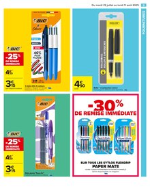 Promotion Paper Mate dans le prospectus Carrefour, valable du 29/07/2025 au 11/08/2025 Promo Paper Mate dans le catalogue Carrefour du moment à la page 11