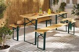 Promo Set brasserie table de jardin L.170 x l.60 x H.76 cm + 2 bancs L.170 x l.25 x H.46 cm à 109,00 € dans le catalogue Castorama à Marseille