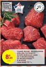 Promo Viande Bovine : Bourguignon Collier, poitrine et divers morceaux sans os à bourguignon. À mijoter. à 8,49 € dans le catalogue Intermarché à Cléry-Saint-André