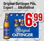 Original Oettinger Pils, Export oder Alkoholfrei Angebote von Oettinger bei Trinkgut Dreieich für 6,99 €